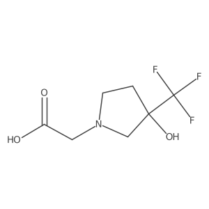 2-(3-Hydroxy-3-(trifluoromethyl)pyrrolidin-1-yl)acetic acid Structure