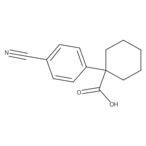 1-(4-Cyanophenyl)cyclohexane-1-carboxylic acid结构式