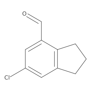 6-chloro-2,3-dihydro-1H-indene-4-carbaldehyde Structure