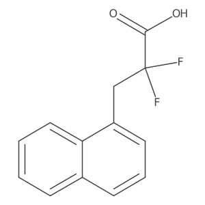 2,2-Difluoro-3-(naphthalen-1-yl)propanoic acid Structure