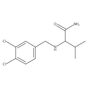 2-{[(3,4-Dichlorophenyl)methyl]amino}-3-methylbutanamide结构式