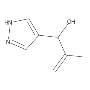 2-Methyl-1-(1H-pyrazol-4-yl)prop-2-en-1-ol Structure