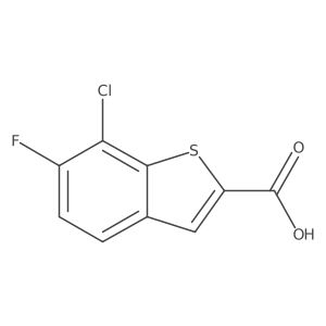 7-Chloro-6-fluoro-benzo[b]thiophene-2-carboxylic acid Structure