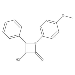 (3S,4S)-3-Hydroxy-1-(4-methoxyphenyl)-4-phenylazetidin-2-one Structure