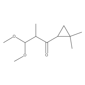 1-(2,2-Dimethylcyclopropyl)-3,3-dimethoxy-2-methylpropan-1-one结构式