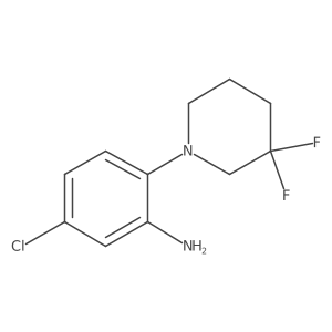 5-Chloro-2-(3,3-difluoropiperidin-1-yl)aniline Structure