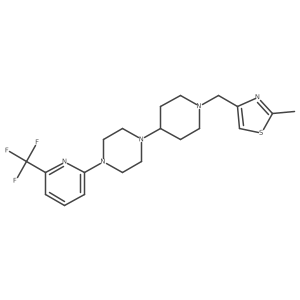 2-Methyl-4-((4-(4-(6-(trifluoromethyl)pyridin-2-yl)piperazin-1-yl)piperidin-1-yl)methyl)thiazole Structure