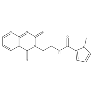 N-[2-(2,4-dioxo-4aH-pyrido[2,3-d]pyrimidin-3-yl)ethyl]-1-methylpyrrole-2-carboxamide结构式