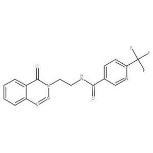 N-(2-(4-oxobenzo[d][1,2,3]triazin-3(4H)-yl)ethyl)-6-(trifluoromethyl)nicotinamide Structure