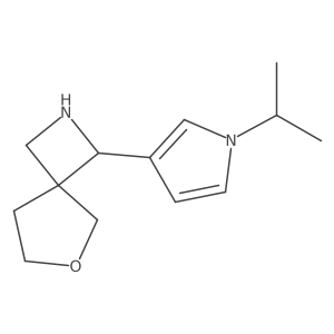 1-[1-(Propan-2-yl)-1H-pyrrol-3-yl]-6-oxa-2-azaspiro[3.4]octane结构式