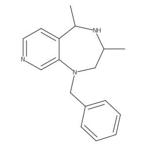 cis-1-Benzyl-3,5-dimethyl-2,3,4,5-tetrahydro-1H-pyrido[3,4-E][1,4]diazepine结构式