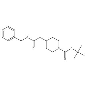 Tert-butyl 4-(2-(benzyloxy)-2-oxoethyl)piperidine-1-carboxylate结构式