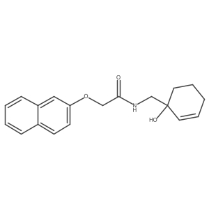 N-[(1-hydroxycyclohex-2-en-1-yl)methyl]-2-(naphthalen-2-yloxy)acetamide Structure