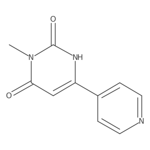 3-Methyl-6-(pyridin-4-yl)-1,2,3,4-tetrahydropyrimidine-2,4-dione Structure