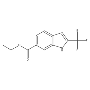 ethyl 2-(trifluoromethyl)-1H-indole-6-carboxylate结构式