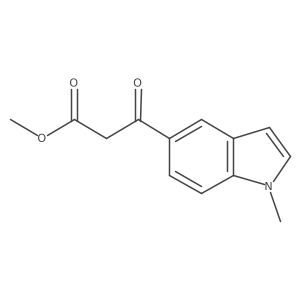 methyl 3-(1-methyl-1H-indol-5-yl)-3-oxopropanoate结构式