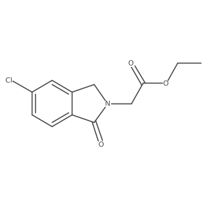 Ethyl 2-(5-chloro-1-oxo-3H-isoindol-2-yl)acetate Structure