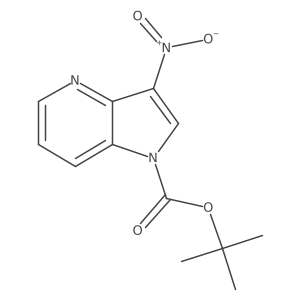 tert-Butyl 3-nitro-1H-pyrrolo[3,2-b]pyridine-1-carboxylate Structure