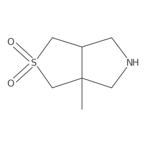 rac-(3aR,6aS)-3a-methyl-hexahydro-1H-2lambda6-thieno[3,4-c]pyrrole-2,2-dione结构式