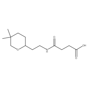 3-{[2-(5,5-Dimethyloxan-2-yl)ethyl]carbamoyl}propanoic acid Structure