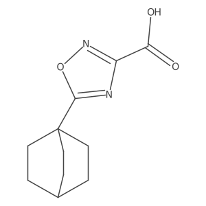 5-{Bicyclo[2.2.2]octan-1-yl}-1,2,4-oxadiazole-3-carboxylic acid结构式