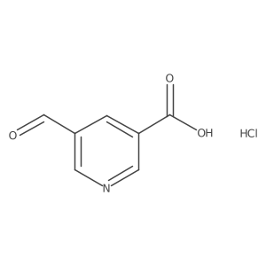 5-Formylnicotinic acid hydrochloride Structure