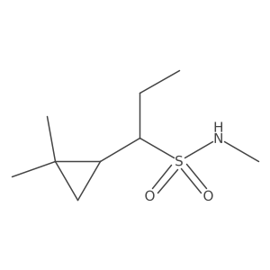 1-(2,2-dimethylcyclopropyl)-N-methylpropane-1-sulfonamide结构式