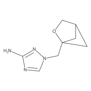 1-({2-oxabicyclo[2.1.1]hexan-1-yl}methyl)-1H-1,2,4-triazol-3-amine结构式