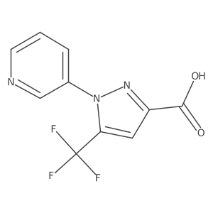 1-(Pyridin-3-yl)-5-(trifluoromethyl)-1H-pyrazole-3-carboxylic acid Structure