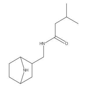 N-({7-azabicyclo[2.2.1]heptan-2-yl}methyl)-3-methylbutanamide Structure