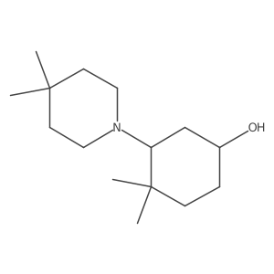 3-(4,4-Dimethylpiperidin-1-yl)-4,4-dimethylcyclohexan-1-ol结构式