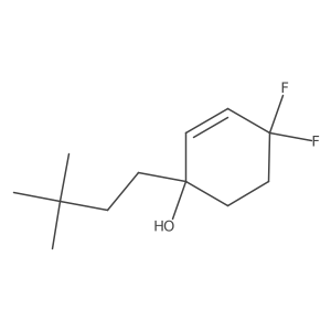 1-(3,3-Dimethylbutyl)-4,4-difluorocyclohex-2-en-1-ol Structure