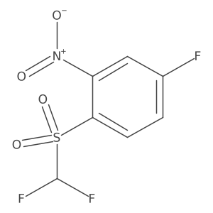 1-(Difluoromethylsulfonyl)-4-fluoro-2-nitrobenzene Structure