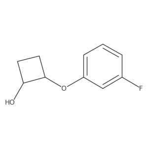 Rel-(1R,2R)-2-(3-fluorophenoxy)cyclobutan-1-ol Structure