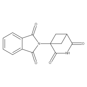 1-(1,3-Dioxoisoindolin-2-yl)-3-azabicyclo[3.1.1]heptane-2,4-dione结构式