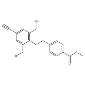Methyl 4-[[4-ethynyl-2,6-bis(hydroxymethyl)phenoxy]methyl]benzoate Structure