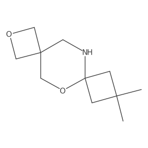 9,9-Dimethyl-2,6-dioxa-11-azadispiro[3.2.3^{7}.2^{4}]dodecane Structure