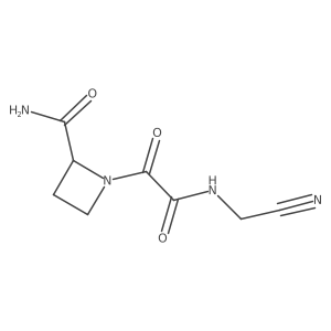 1-{[(Cyanomethyl)carbamoyl]carbonyl}azetidine-2-carboxamide结构式