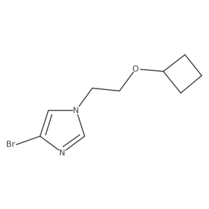 4-bromo-1-(2-cyclobutoxyethyl)-1H-imidazole结构式