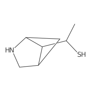 1-{2-Azabicyclo[2.1.1]hexan-5-yl}ethane-1-thiol结构式