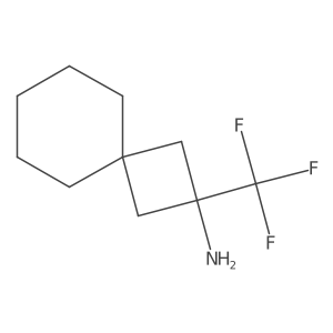 2-(Trifluoromethyl)spiro[3.5]nonan-2-amine结构式