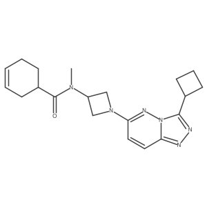 N-(1-{3-cyclobutyl-[1,2,4]triazolo[4,3-b]pyridazin-6-yl}azetidin-3-yl)-N-methylcyclohex-3-ene-1-carboxamide Structure