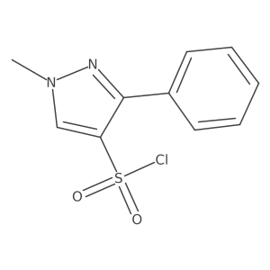 1-Methyl-3-phenyl-1H-pyrazole-4-sulfonyl chloride Structure