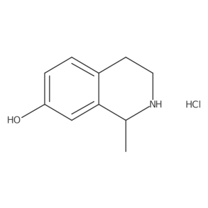 1-Methyl-1,2,3,4-tetrahydroisoquinolin-7-ol hydrochloride结构式