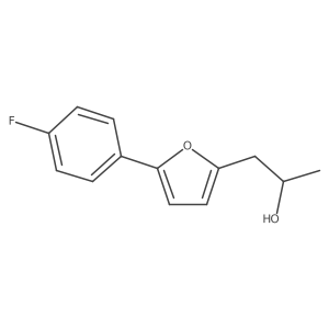 (2S)-1-[5-(4-fluorophenyl)furan-2-yl]propan-2-ol结构式