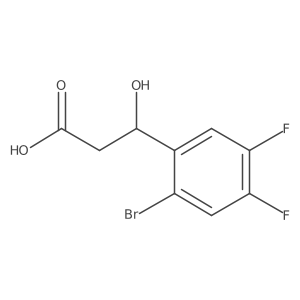 (3S)-3-(2-bromo-4,5-difluorophenyl)-3-hydroxypropanoic acid Structure