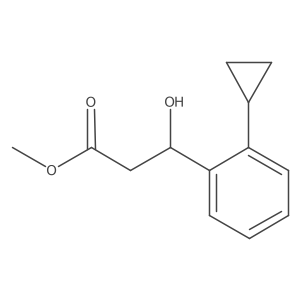methyl (3S)-3-(2-cyclopropylphenyl)-3-hydroxypropanoate Structure