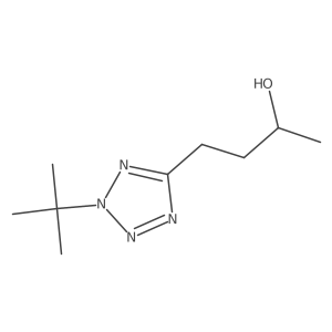 (2S)-4-(2-tert-butyl-2H-1,2,3,4-tetrazol-5-yl)butan-2-ol结构式