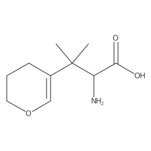2-amino-3-(3,4-dihydro-2H-pyran-5-yl)-3-methylbutanoic acid结构式