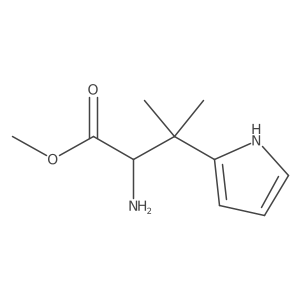 methyl 2-amino-3-methyl-3-(1H-pyrrol-2-yl)butanoate Structure
